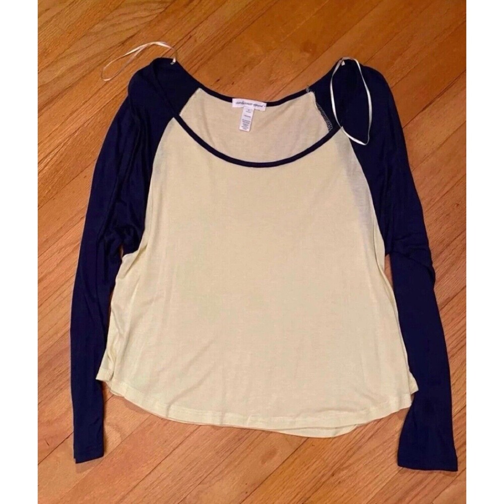 Women's Basic T-Shirt Scoop Neck Cotton Long Sleeve Solid Fitted Small